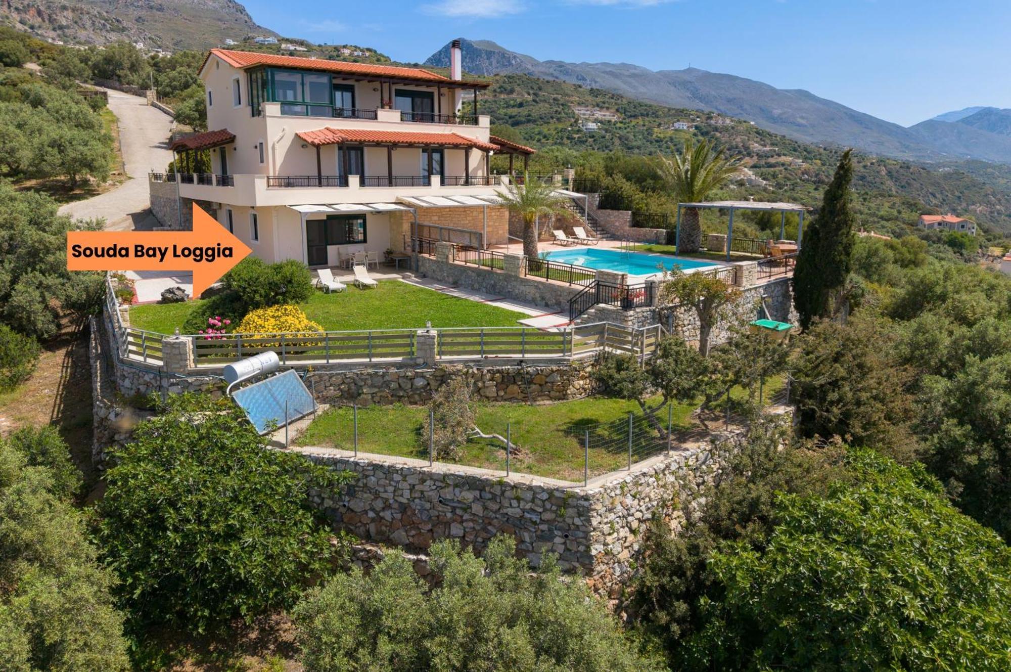 Souda Bay Loggia Villa Sellía Exterior foto